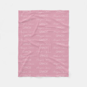 Kids Personalized Name Fleece Blanket