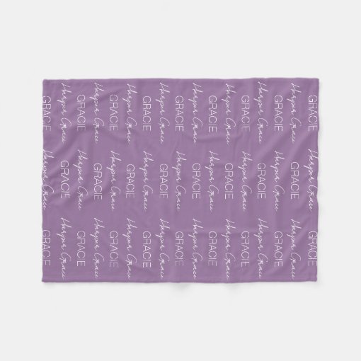 Kids Personalized Name Fleece Blanket Zazzle