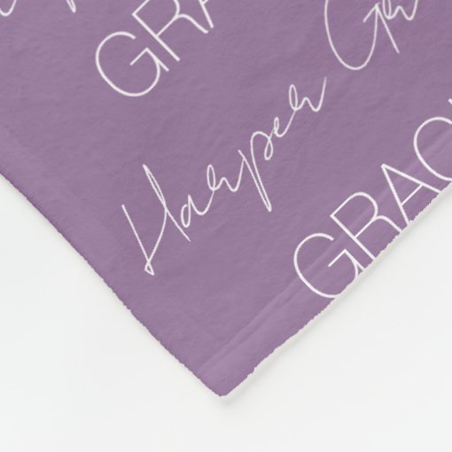 Kids Personalized Name Fleece Blanket Zazzle