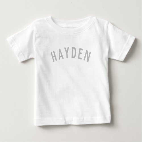 Kids Personalized Name Tee  Gray
