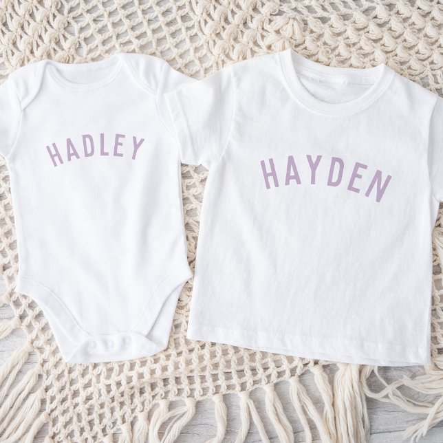 Kids Personalized Name Tee | Lilac (Creator Uploaded)