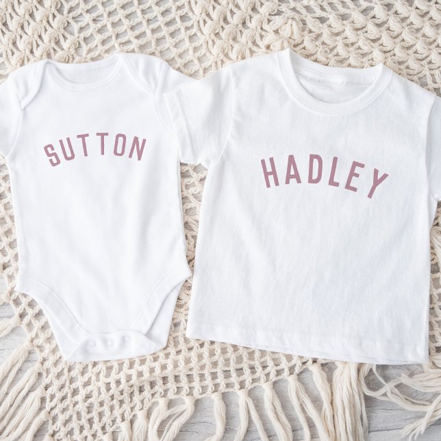 Kids Personalized Name Tee | Mauve (Creator Uploaded)