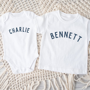 Kids Personalized Name Tee Navy