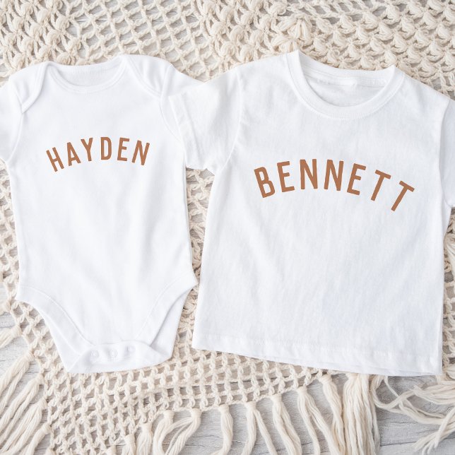 Kids Personalized Name Tee | Rust (Creator Uploaded)