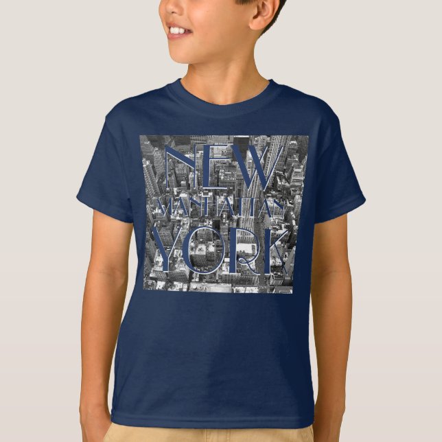 Kid's Personalized New York T-shirts NYC Souvenir (Front)