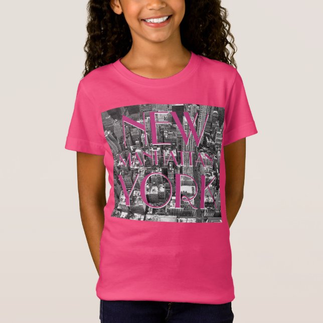 Kid's Personalized New York T-shirts NYC Souvenir (Front)