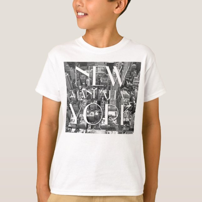 Kid's Personalized New York T-shirts NYC Souvenir (Front)