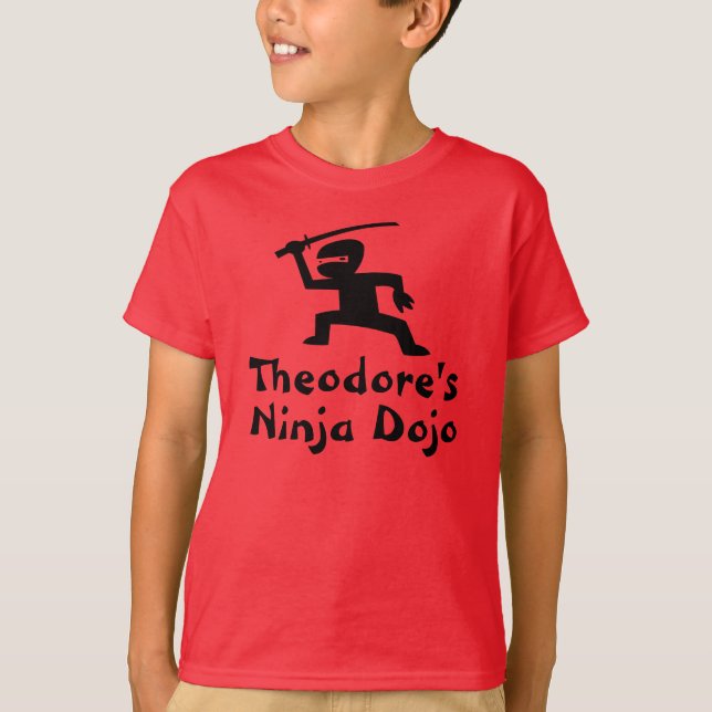 Kid's Personalized Ninja T-shirt (Front)