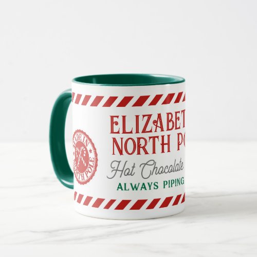 Kids Personalized North Pole Hot Chocolate Mug
