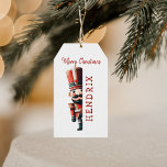 Kids Personalized Nutcracker Christmas Gift Tags<br><div class="desc">Looking for a magical touch to your Christmas gifts this year? Discover our adorable personalized santa Christmas gift tag. Not only does it feature traditional nutcracker soldier,  but it can also be personalized with your child's name. Make this season unforgettable with a sprinkle of christmas magic on your presents!</div>