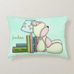 Kid's Personalized Pillow Teddy Bear Books