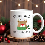 Kids Personalized Reindeer Hot Chocolate Mug<br><div class="desc">My Kids Personalized Reindeer Hot Chocolate Mug makes a perfect holiday gift. Customize with a name for a perfect personalized gift. Mug features a cute reindeer with snowflakes.</div>