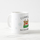 Kids Personalized Reindeer Hot Chocolate Mug (Front Left)