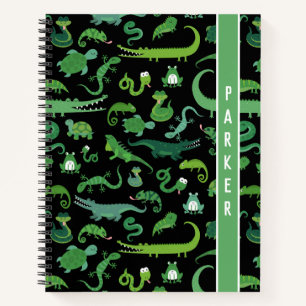 Kids Personalized Reptile Amphibian Animal Notebook