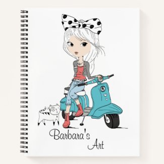 Kids Personalized Sketch  Notebook