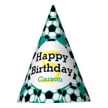 Kids Personalized Soccer Ball Happy Birthday Sport Party Hat