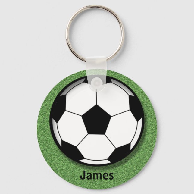 Kids Personalized Soccer Ball Key Chain (Front)