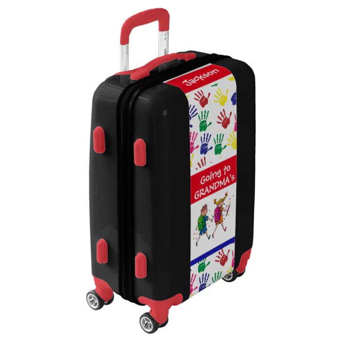 Kids Personalized Suitcase Going To Grandmas Zazzle Com