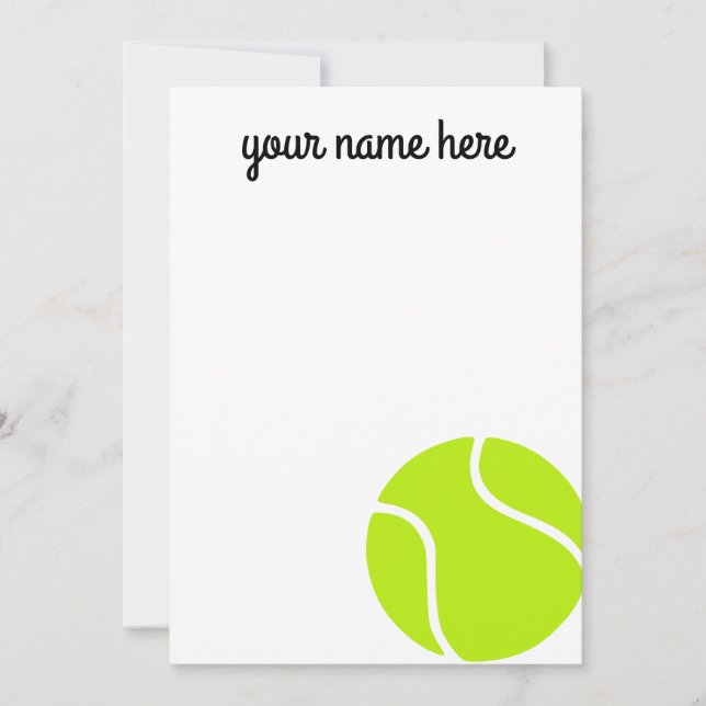 Kids Personalized Tennis Thank You Cards (Front)