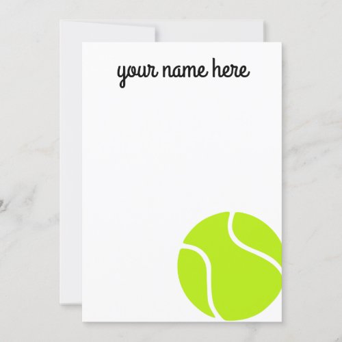 Kids Personalized Tennis Thank You Cards