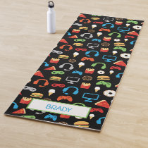 Kids Personalized Video Game Tech Party Gamer Yoga Mat