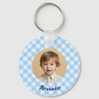 Kids Photo Template, Budget, Minimalist Birthday Keychain