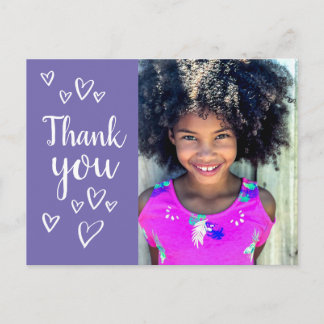 Kids Photo Thank you card Postcard