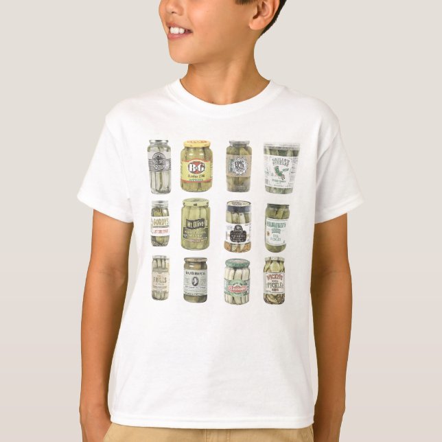Kids Pickle Shirt, Vintage Canned Shirt (Front)