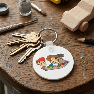 Kids Pinewood Derby Car Race Keychain