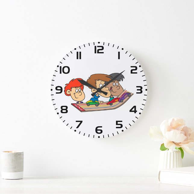 Kids Pinewood Derby Car Race Large Clock (Creator Uploaded)