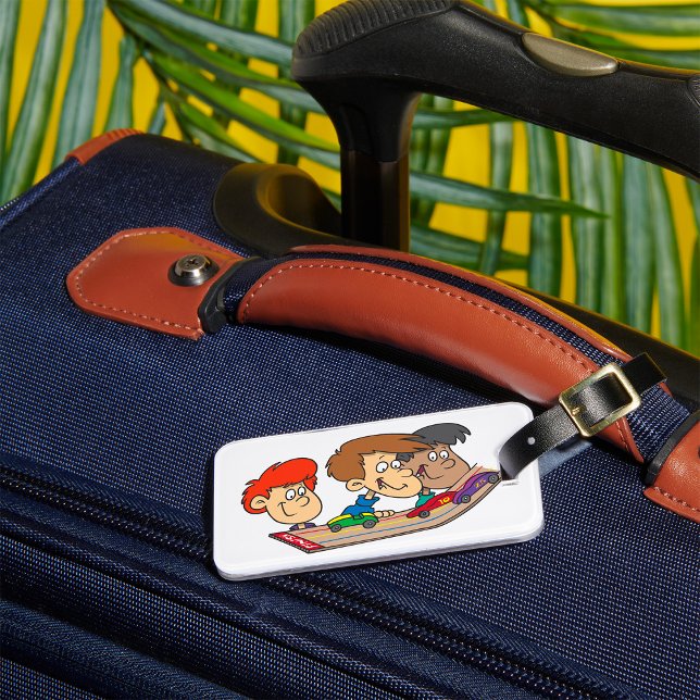 Kids Pinewood Derby Car Race Luggage Tag (Creator Uploaded)