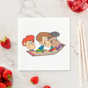 Kids Pinewood Derby Car Race Napkins