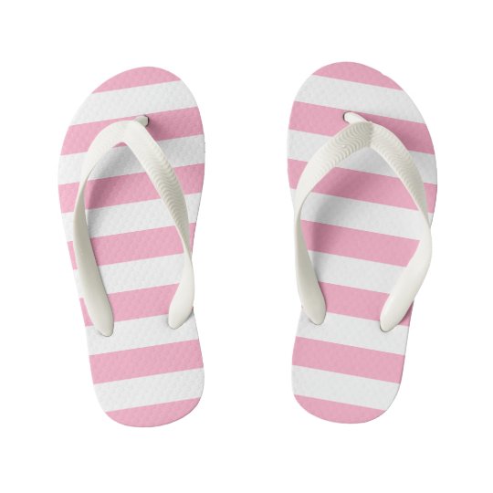 striped flip flops