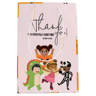 Kids’ Pink Halloween Costume Party Essentials Medi Medium Gift Bag