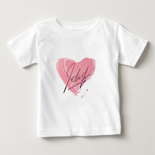 Kids Pink Heart T-Shirt (Front)