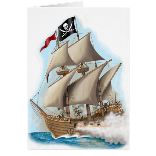 kids pirate birthday card | Zazzle