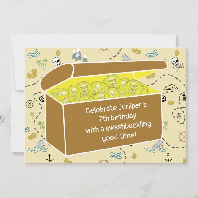 Kids Pirate Birthday Party (Front)