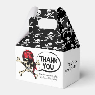 kids pirate party theme favor boxes