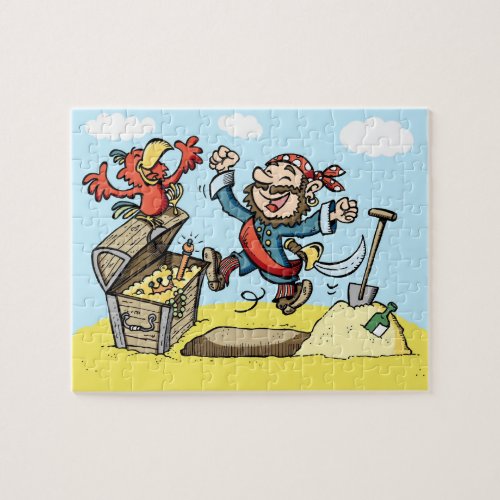 Kids pirate treasure jigsaw puzzles