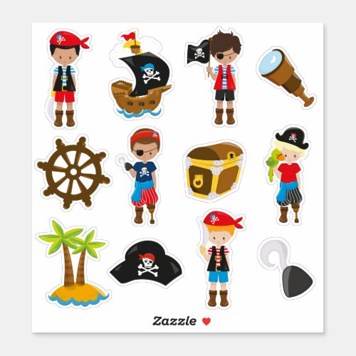Kids Pirates Sticker
