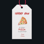 Kids PIZZA Birthday party Thank You Gift Tags<br><div class="desc">Cute Kids Pizza birthday party Thank you favor tags.</div>