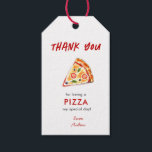 Kids PIZZA Birthday party Thank You Gift Tags<br><div class="desc">Cute Kids Pizza birthday party Thank you favor tags.</div>
