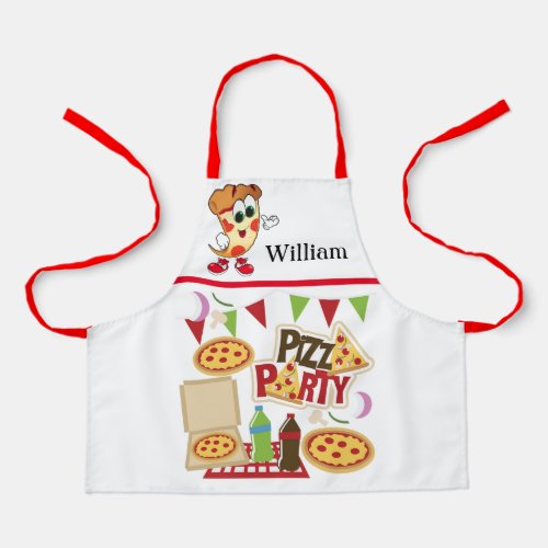 Kids Pizza Party Apron