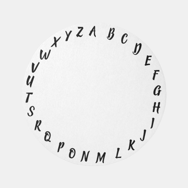 Kids Play Rug ABC Alphabet Nursery Rug Bedroom (Front)