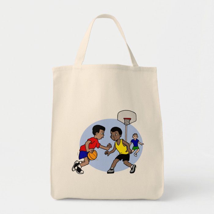 Kids playing basketball bag