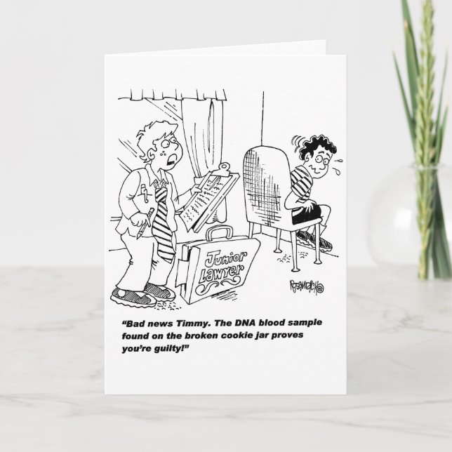 Kids playing "lawyer" card (Front)