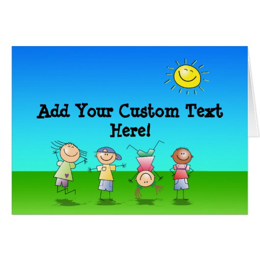 Kids Playing Outdoors on a Sunny Day (Front Horizontal)