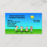 Kids Playing Outdoors on a Sunny Day Business Card