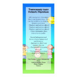 Kids Playing Outdoors on a Sunny Day Rack Card