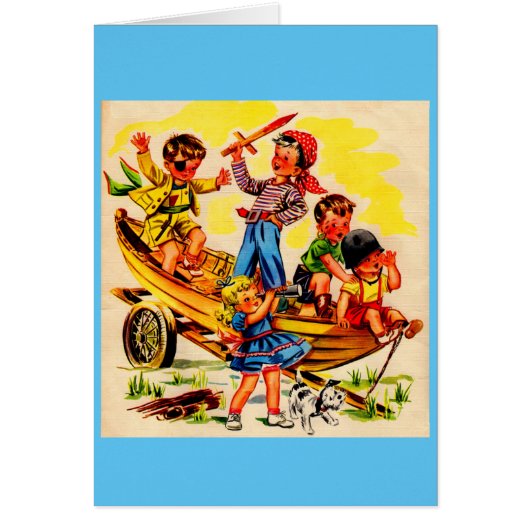 kids playing pirate cards (Front)